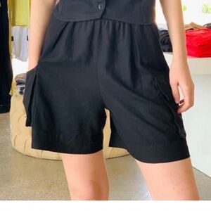 Stateside Linen blend cargo shorts